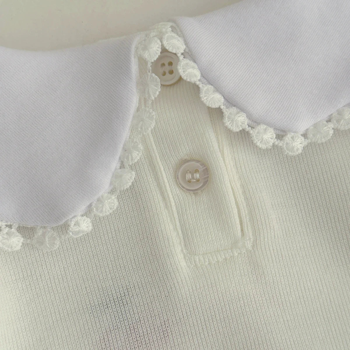 Cherry Embroidered Baby Romper – Soft Viscose Blend