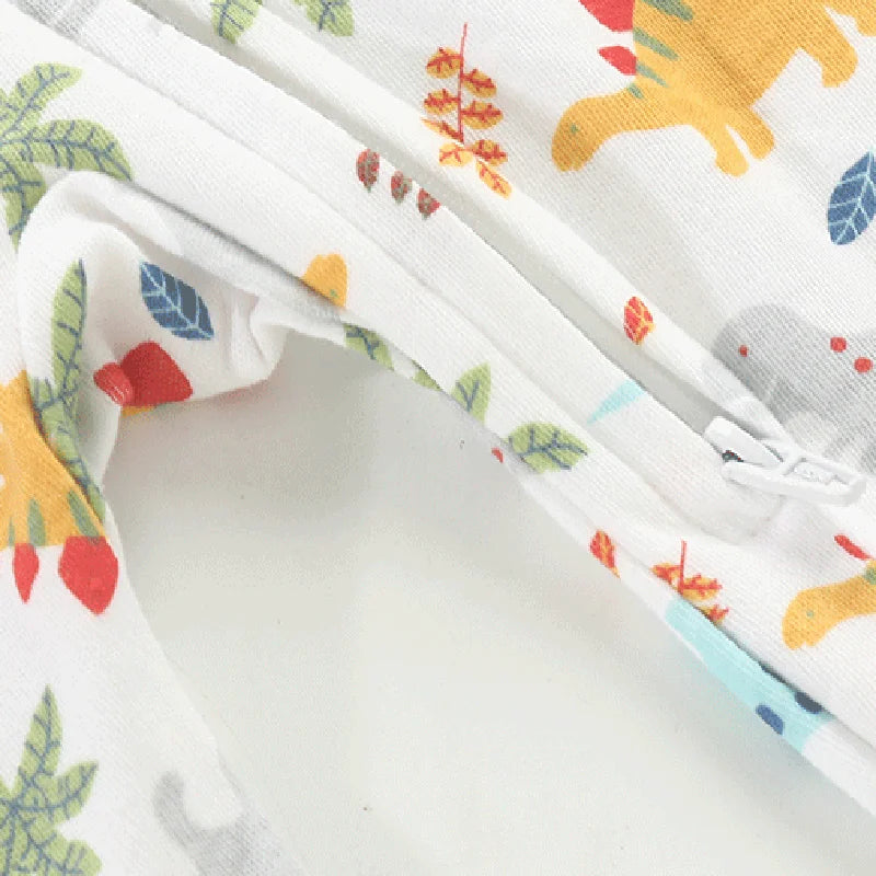 100% Cotton Dinosaur Print Footed Onesie Pajamas