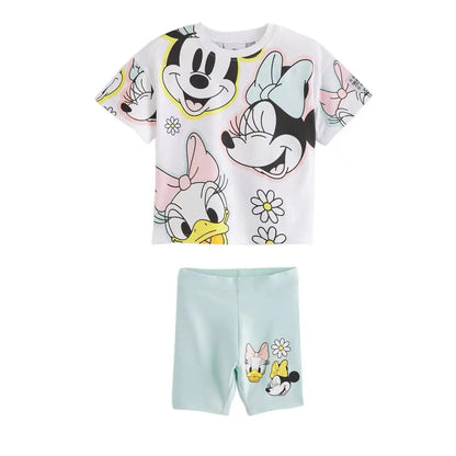 Cotton Minnie Mouse Tee & Shorts Set