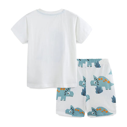 100% Cotton Dinosaur T-Shirt & Shorts Set