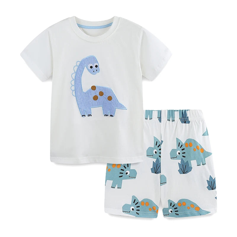 100% Cotton Dinosaur T-Shirt & Shorts Set