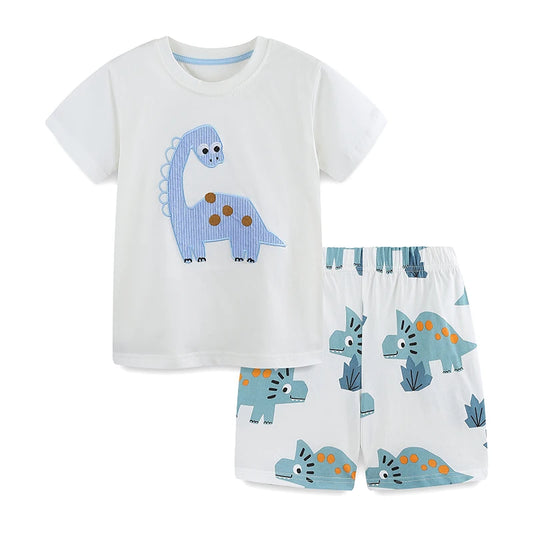 100% Cotton Dinosaur T-Shirt & Shorts Set