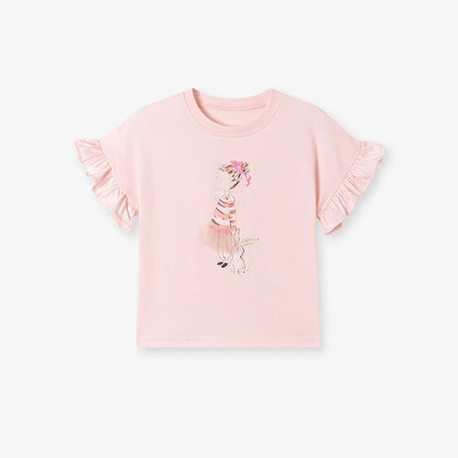 100% Cotton Ruffle Top & Shorts Set