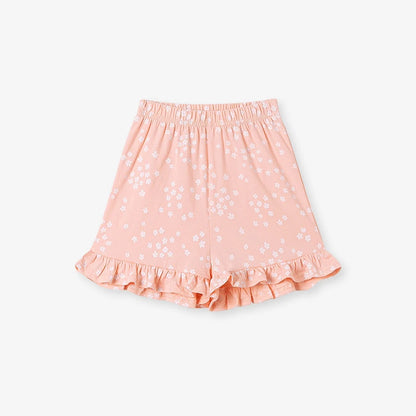 100% Cotton Ruffle Top & Shorts Set
