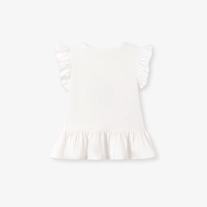 100% Cotton Bunny Ruffle Top & Pink Fairy Leggings