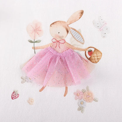 100% Cotton Bunny Ruffle Top & Pink Fairy Leggings