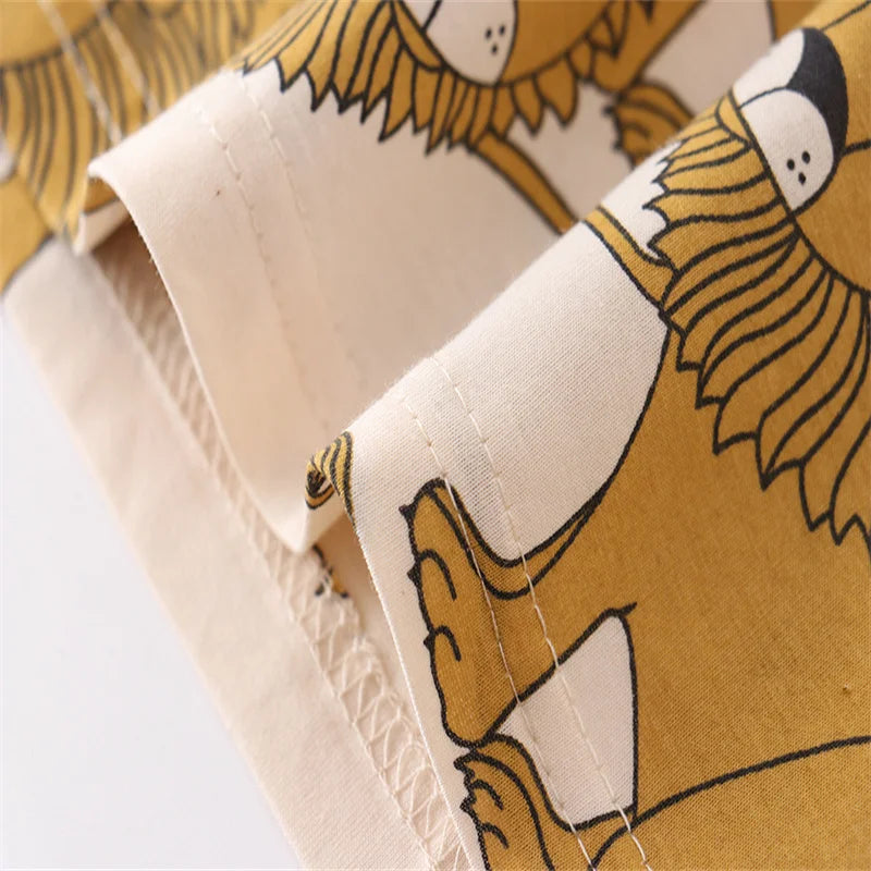 100% Cotton Lion Tee & Shorts Set