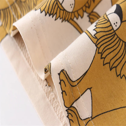 100% Cotton Lion Tee & Shorts Set