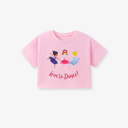 100% Cotton Tinker Bell Ballerina Tee & Pink Tulle Skirt Set