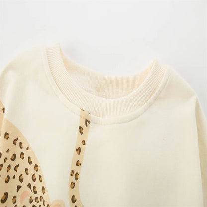 Girls Leopard Sweatshirt & Leggings Set