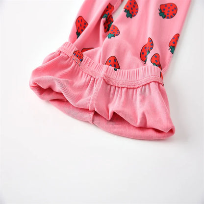 Pink Strawberry Sweatshirt & Joggers Set