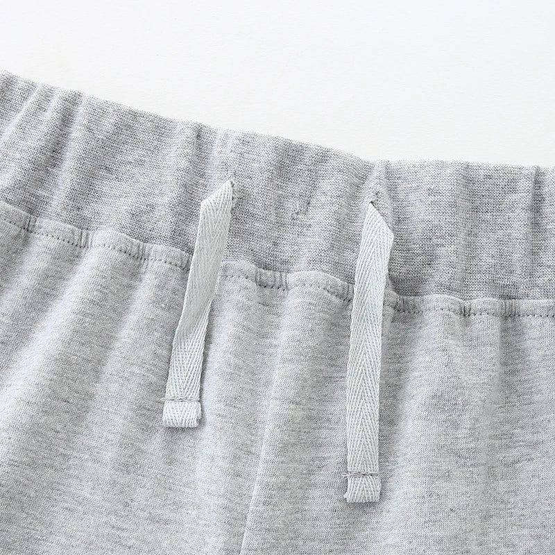 100% Cotton Crab & Whale Graphic Tee With Grey Drawstring Shorts