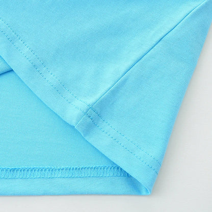 100% Cotton Crocodile On Excavator Tee & Blue Shorts Set