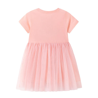 100% Cotton Bunny Applique Tulle Dress