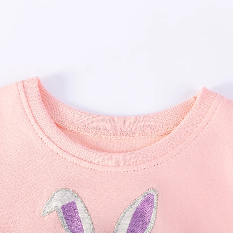 100% Cotton Bunny Applique Tulle Dress