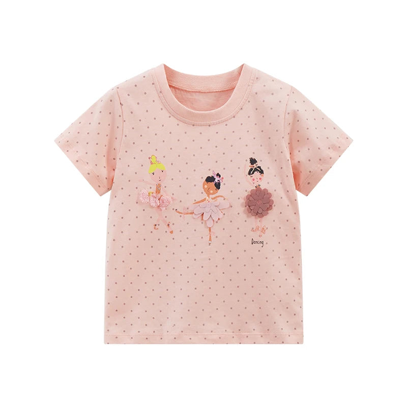 100% Cotton Pink Tinkerbell Ballet Tee & Leggings Set
