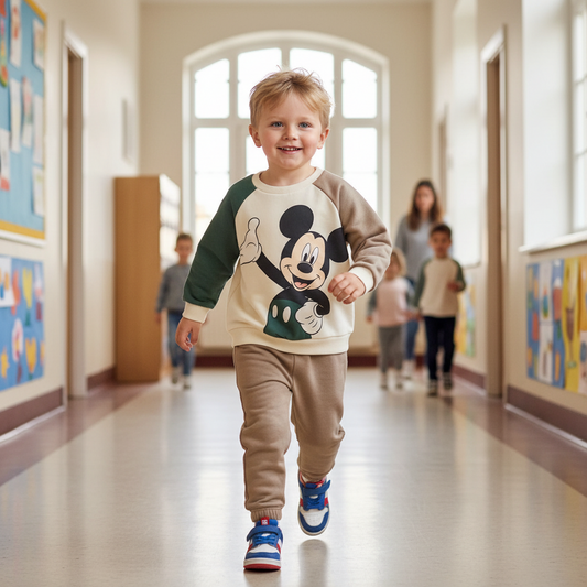 Mickey Mouse Colorblock Sweatshirt & Jogger Set