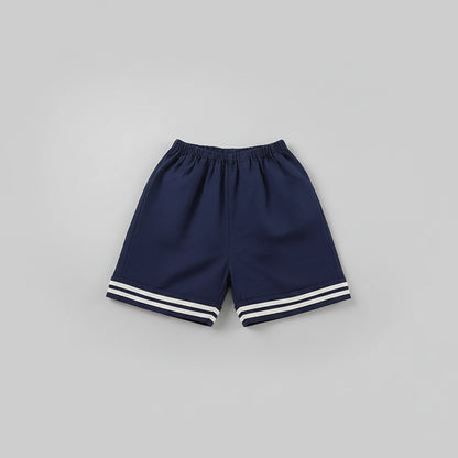100% Cotton Sailor Collar Soft Cotton Navy Outfit Set