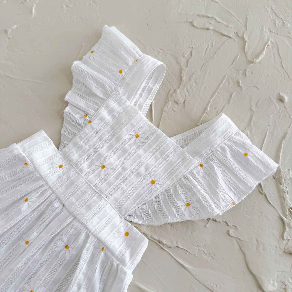 Viscose Overall – Lightweight Ruffle Sleeve Romper