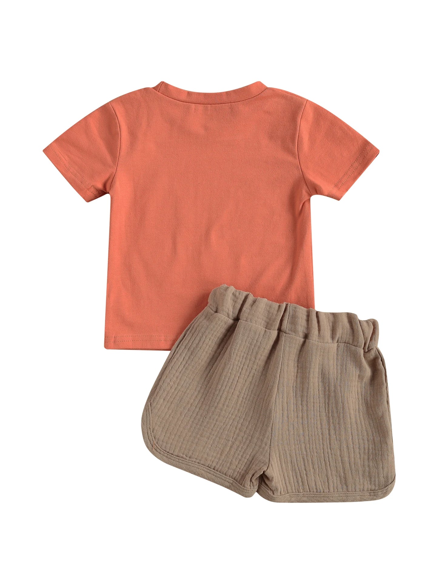 Cotton Here Comes The Sun Tee & Drawstring Shorts