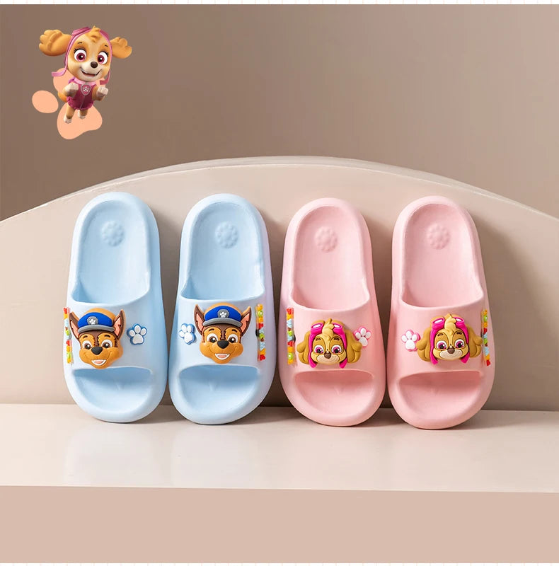 Chase & Skye Paw Patrol Colorful Slippers