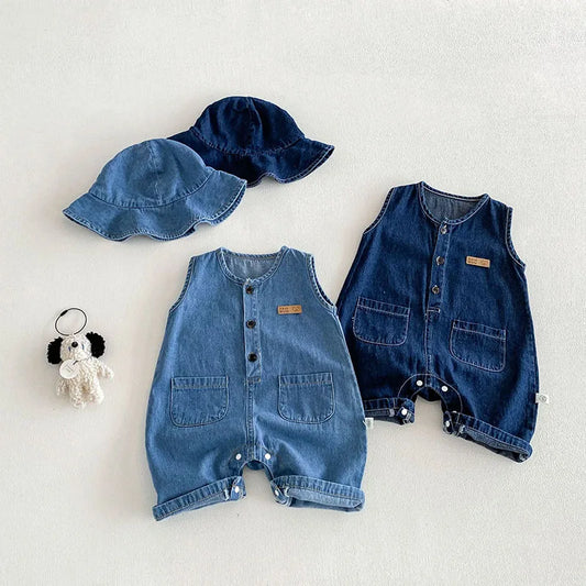 Denim Romper