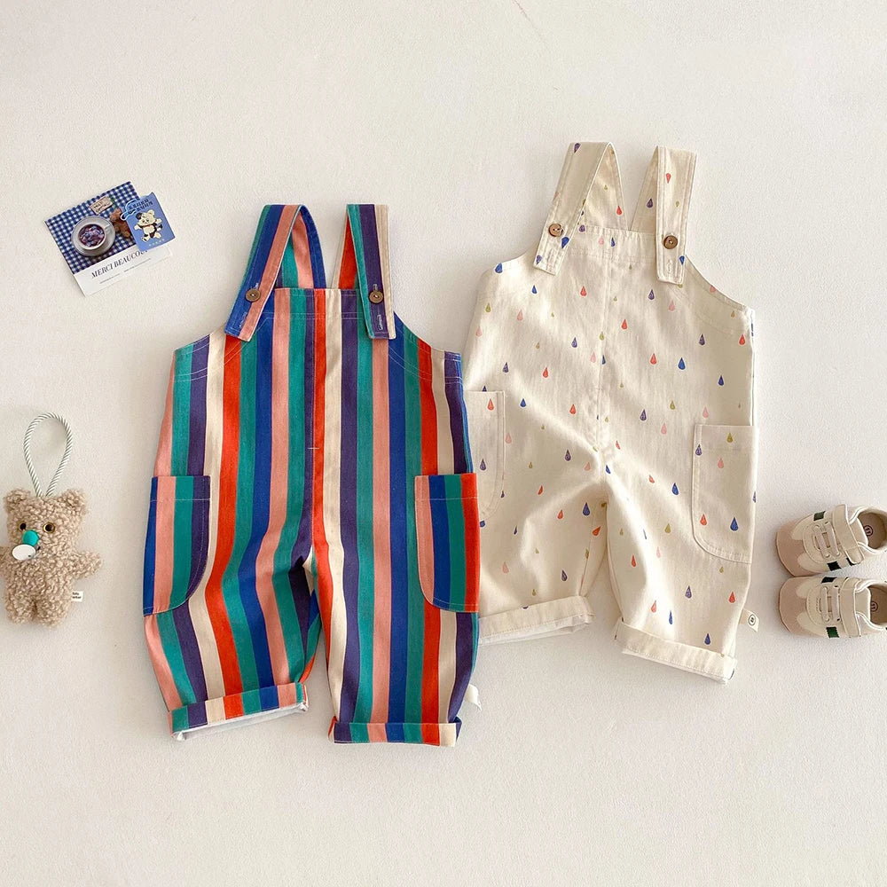 Toddler Sleeveless Cotton Romper Jumpsuit