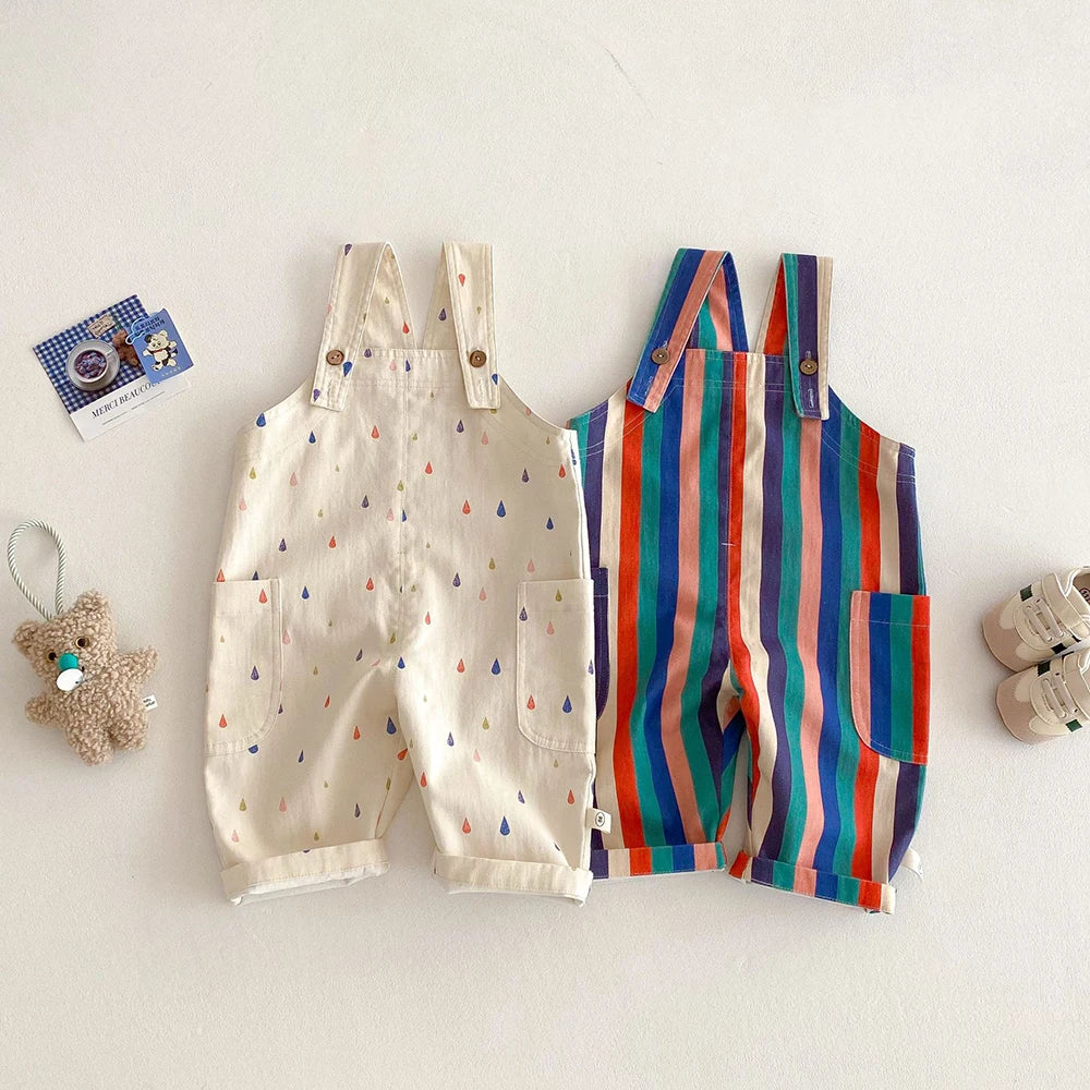 Toddler Sleeveless Cotton Romper Jumpsuit