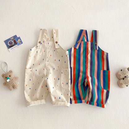 Toddler Sleeveless Cotton Romper Jumpsuit