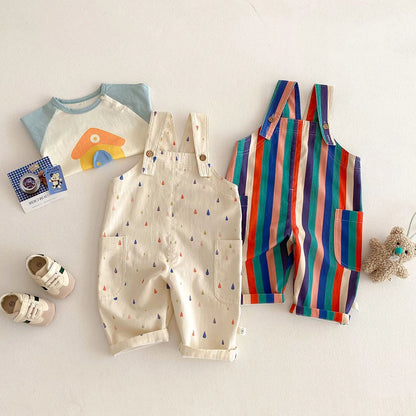 Toddler Sleeveless Cotton Romper Jumpsuit