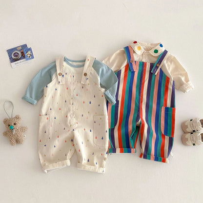 Toddler Sleeveless Cotton Romper Jumpsuit