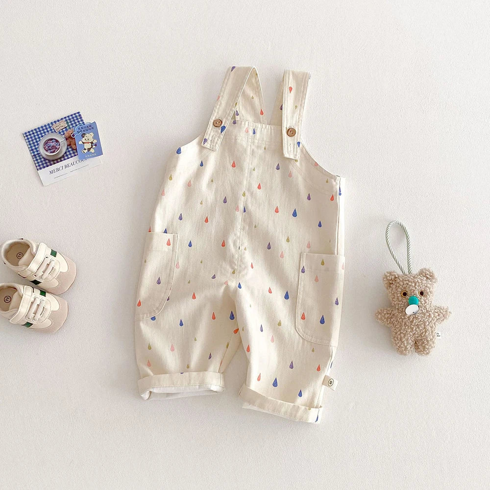 Toddler Sleeveless Cotton Romper Jumpsuit