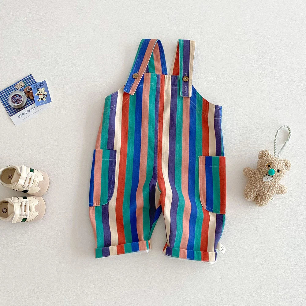 Toddler Sleeveless Cotton Romper Jumpsuit