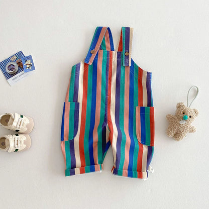 Toddler Sleeveless Cotton Romper Jumpsuit
