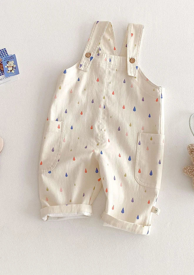 Toddler Sleeveless Cotton Romper Jumpsuit