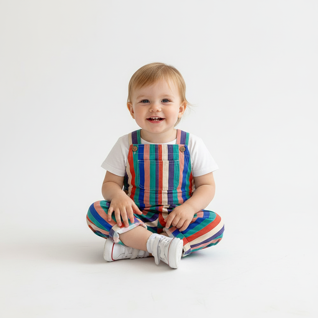Toddler Sleeveless Cotton Romper Jumpsuit