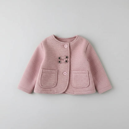 Elegant Jacket & Pants Set with Textured Fabric