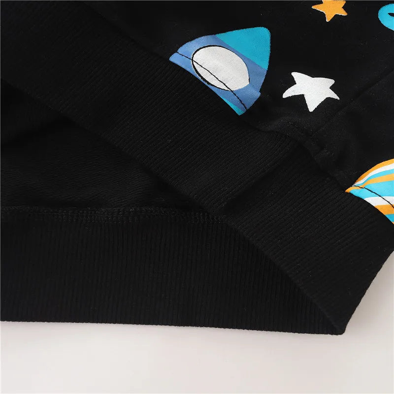 100% Cotton Space Rocket Sweatshirt & Jogger Set