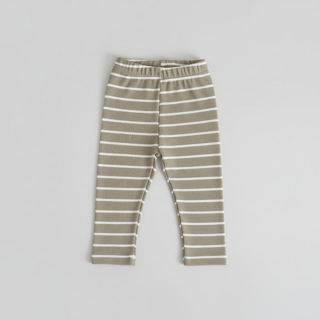 Baby Floral Cotton Set – Long Sleeve Top & Striped Pants