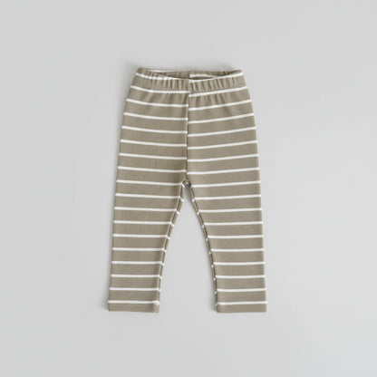 Baby Floral Cotton Set – Long Sleeve Top & Striped Pants