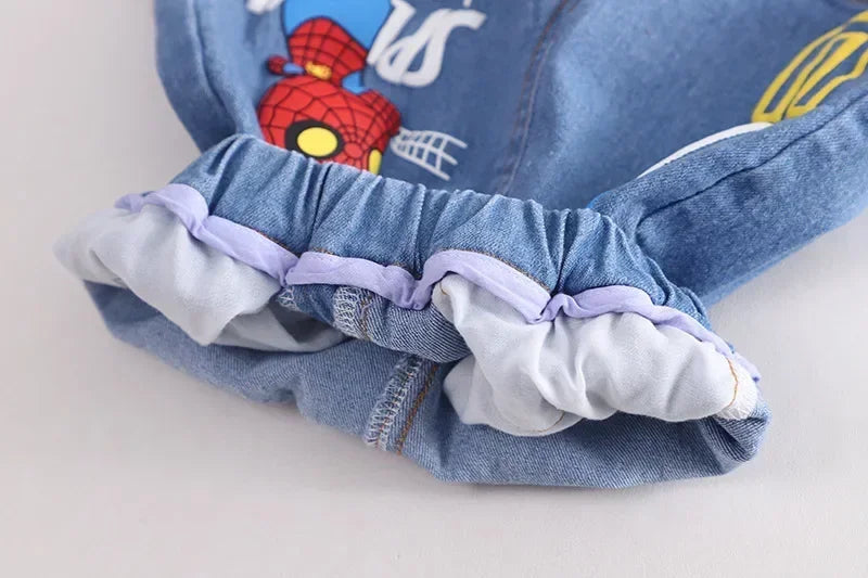 Spiderman Red Tee & Denim Shorts Set