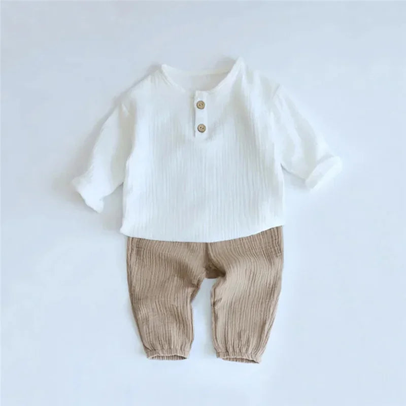 100% Organic Cotton Casual T-Shirt Top & Bottoms Set