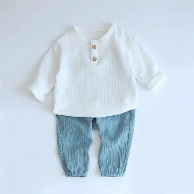 100% Organic Cotton Casual T-Shirt Top & Bottoms Set