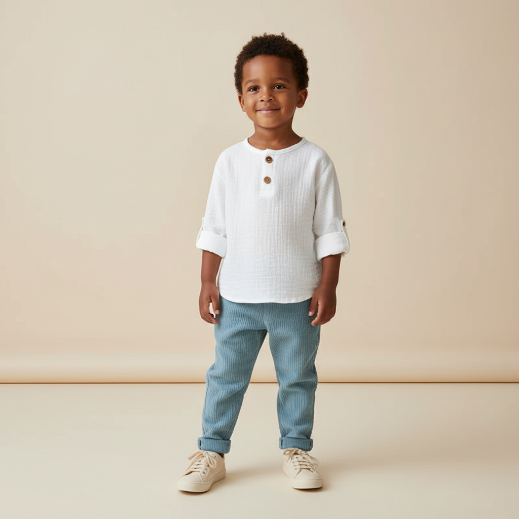 100% Organic Cotton Casual T-Shirt Top & Bottoms Set