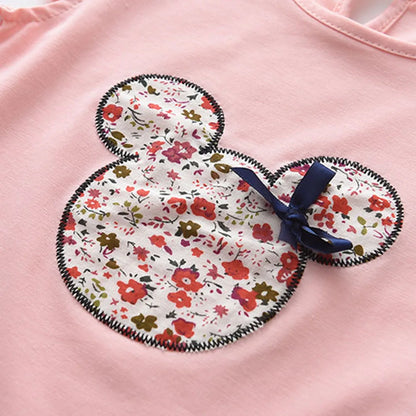 Minnie Mouse Flying Sleeve Top with Skirt Set