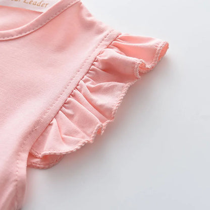 Minnie Mouse Flying Sleeve Top with Skirt Set