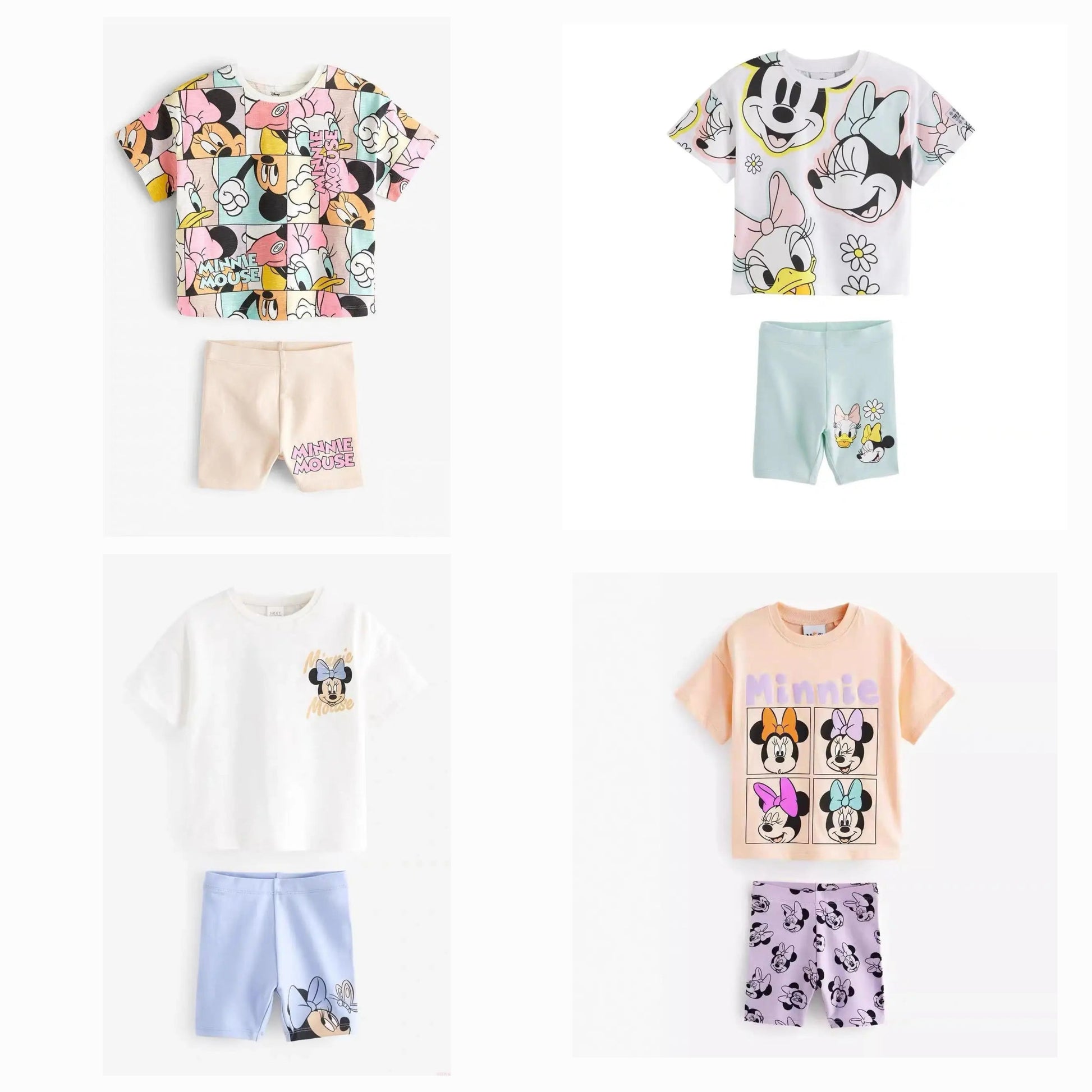 Cotton Minnie Mouse Tee & Shorts Set