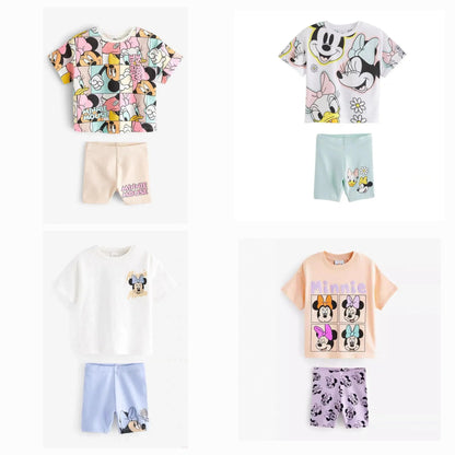 Cotton Minnie Mouse Tee & Shorts Set